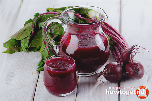 Rote-Bete-Kwas mit einer Kopfverletzung