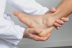 Pain in the ankle joint