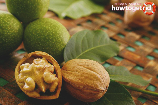 Qualités de guérison du noyer non mûr