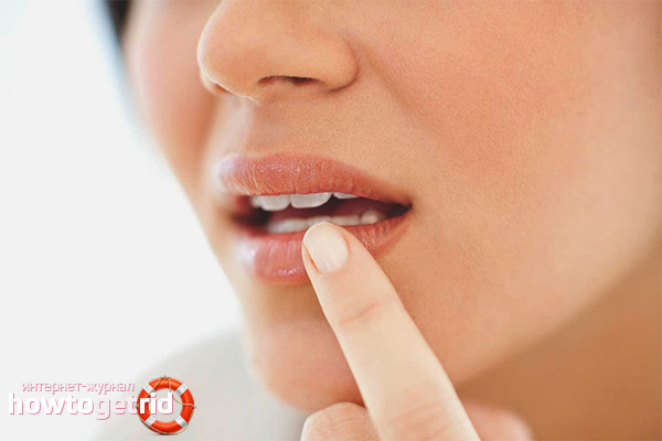 Die Lippen werden taub