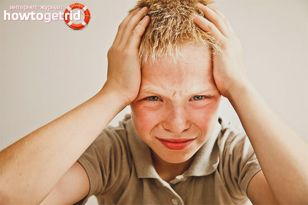 Symptome einer Gehirnerschütterung bei Kindern