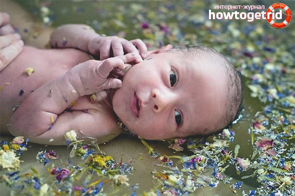Herbs for bathing newborns
