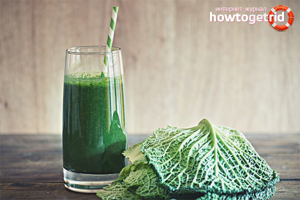 Mal et contre-indications pour le jus de chou