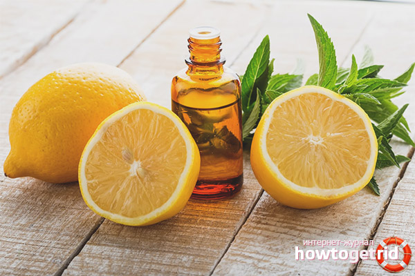 Biochemical composition of lemon oil