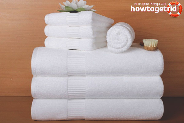 How to freshen white kitchen towels