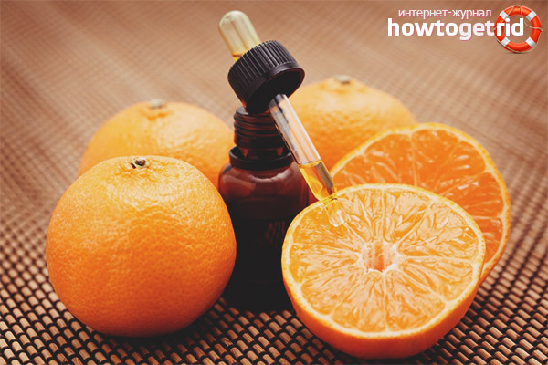 What effect does orange oil have on skin and hair