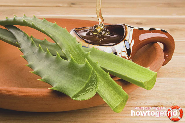 Honig und Aloe zur Behandlung von Gastritis