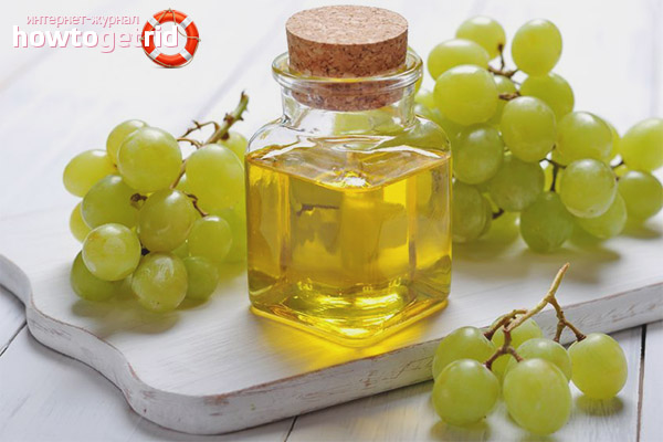 The benefits of grape oil