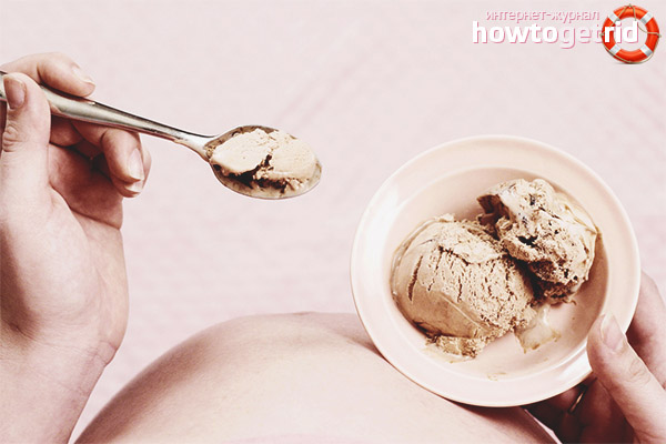 The harm of ice cream during pregnancy