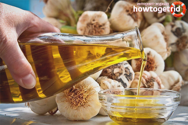 What are the diseases of the power of garlic oil