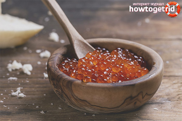 Red caviar during pregnancy