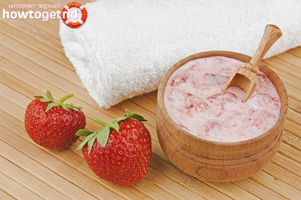 Homemade strawberry face masks