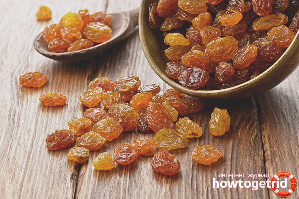 Restrictions on the use of raisins when breastfeeding