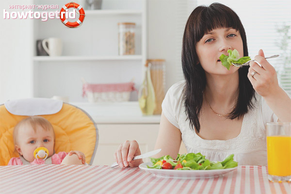 Nutrition after a cesarean section for a nursing mother