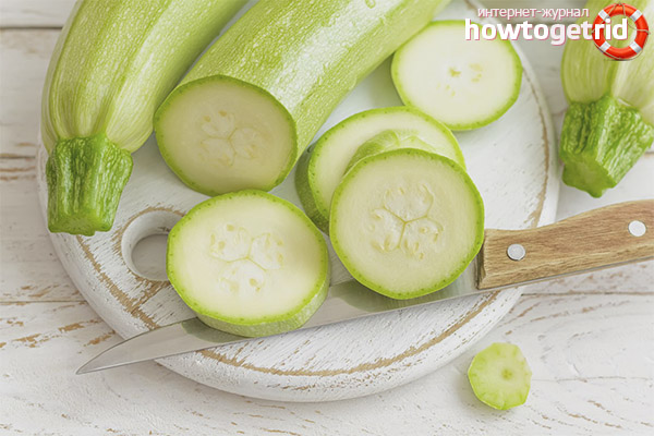 The rules for eating zucchini of a nursing mother