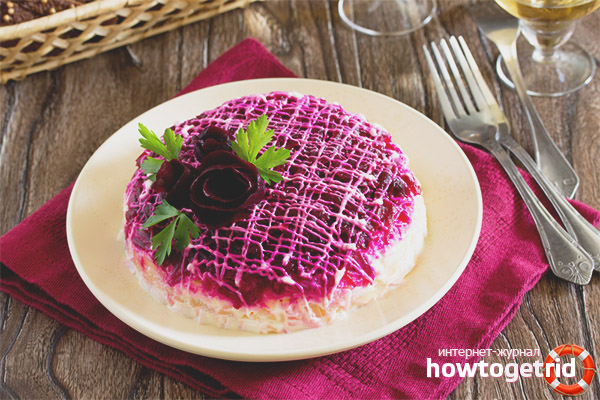 Hareng sous un manteau de fourrure pendant la lactation