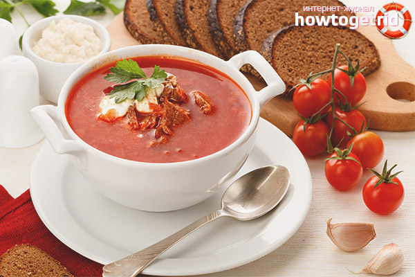 Is a method for cooking borscht able to affect lactation
