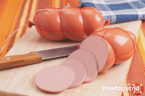 Boiled sausage while breastfeeding