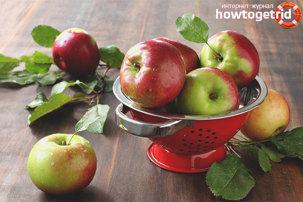 Rules for eating apples for diabetes