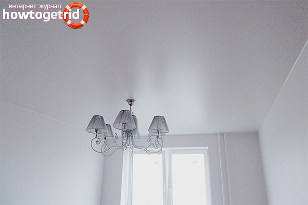 Satin stretch ceiling