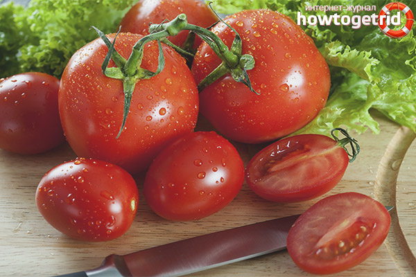 Norms of consuming tomatoes for diabetes