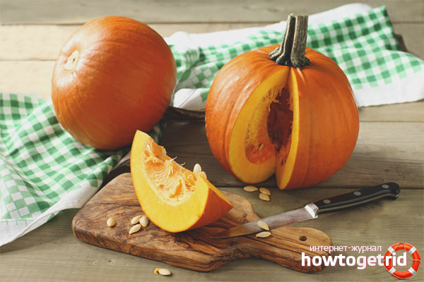 Pumpkin at different stages of diabetes