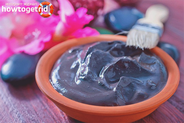 Blue clay hair masks