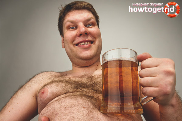 Beer reduces activity