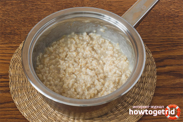 Oatmeal porridge for central nervous system