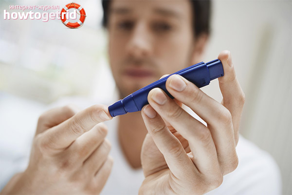 The first signs of diabetes in men