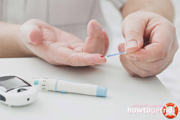 Signs of diabetes in men