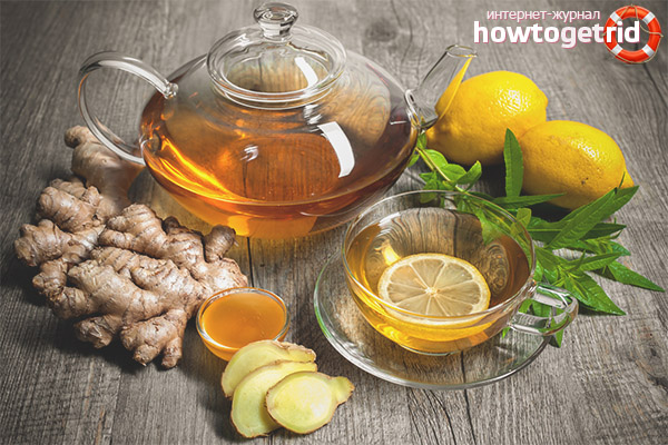 Thé au gingembre et au citron