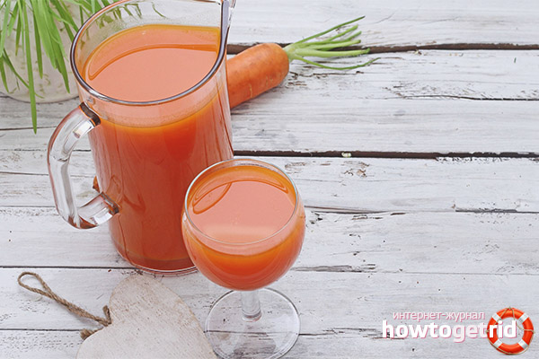 How to make carrot juice for the winter
