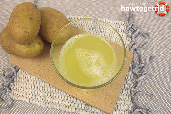 Potato juice for the stomach