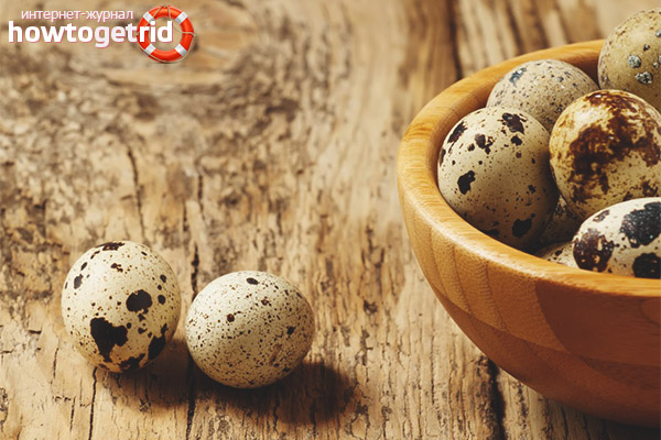 Useful composition of quail eggs