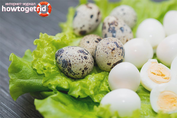 Methods of eating quail eggs for gastritis