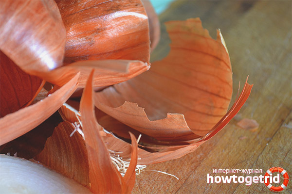 External application of onion peel