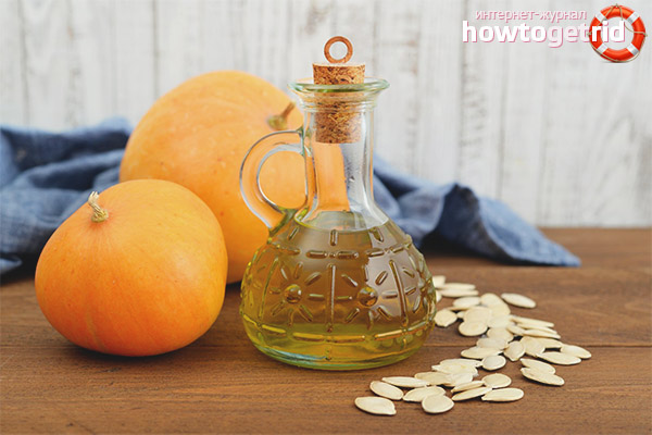 Storage and use of pumpkin oil