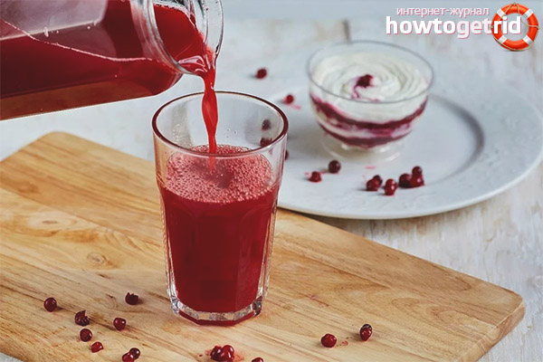 How to prepare cranberry juice