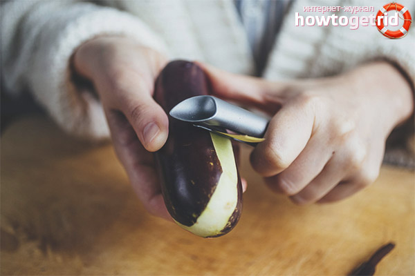 How to peel an eggplant