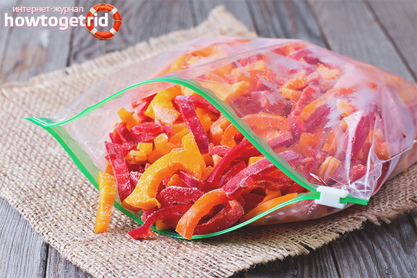 Chopped Bell Pepper Freezing