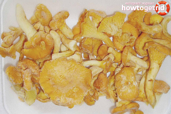 Why do chanterelles bitter after freezing
