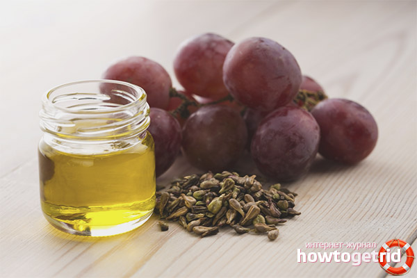 Recipes for hair masks with grape seed oil