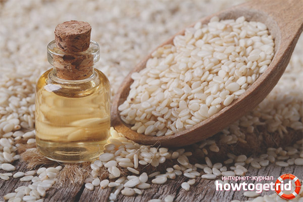 The use of sesame oil in cosmetology