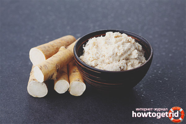Hair masks with horseradish