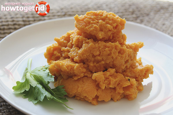 Sweet potato puree