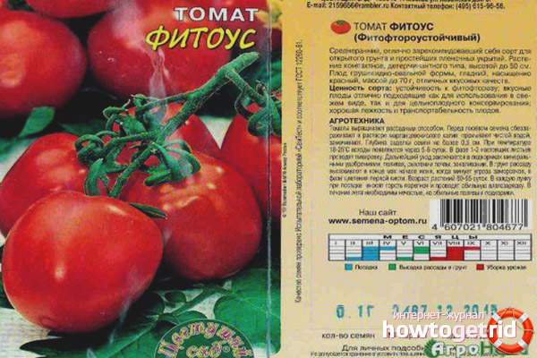 Tomatoes varieties Fitous