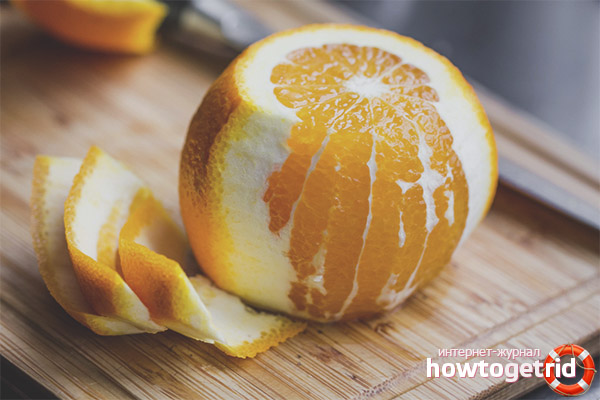 How to peel an orange quickly and without spray