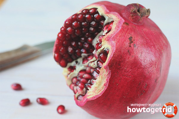 The introduction of pomegranate in complementary foods