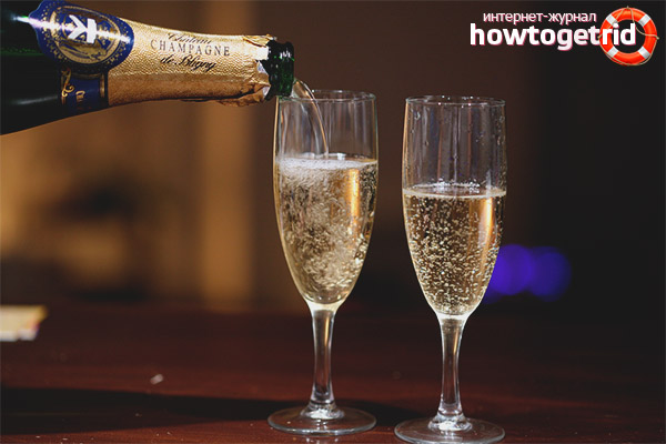 Determination of the quality of champagne